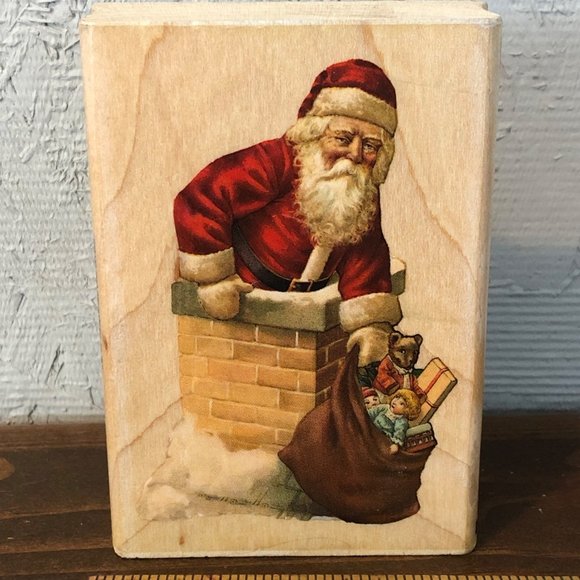 Inkadinkado Santa Chimney, Presents, Christmas Eve, Stampin Up Christmas Cards - Picture 1 of 5
